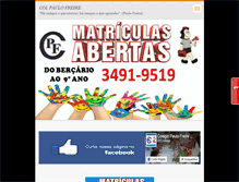 Tablet Screenshot of colegiopaulofreireluluzinha.com